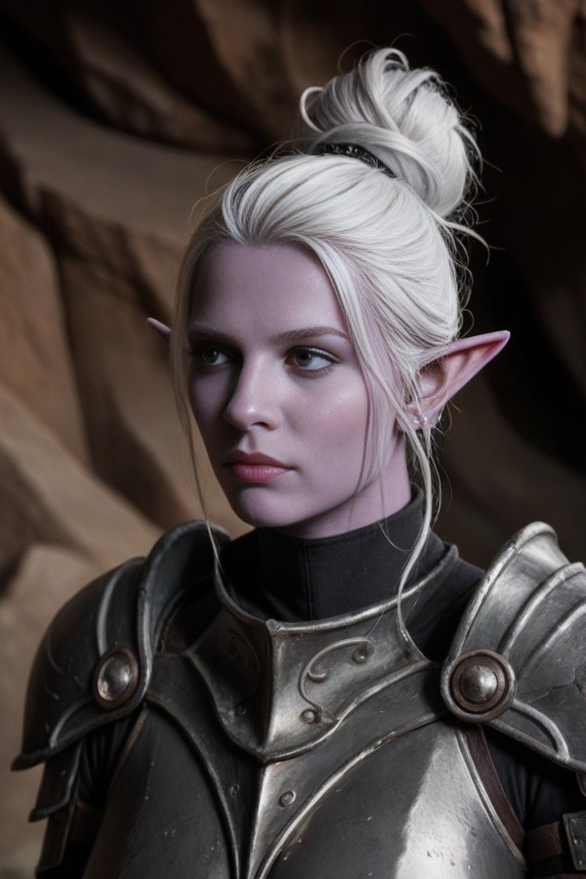 Drow Armor, Big Nose, Looking To SidePorno IA Furry