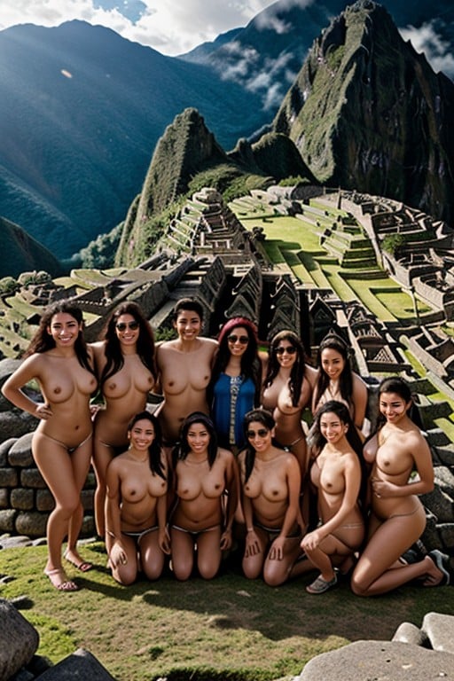 Machu Picchu, Se Pencher, Oreilles De ChatPorno IA