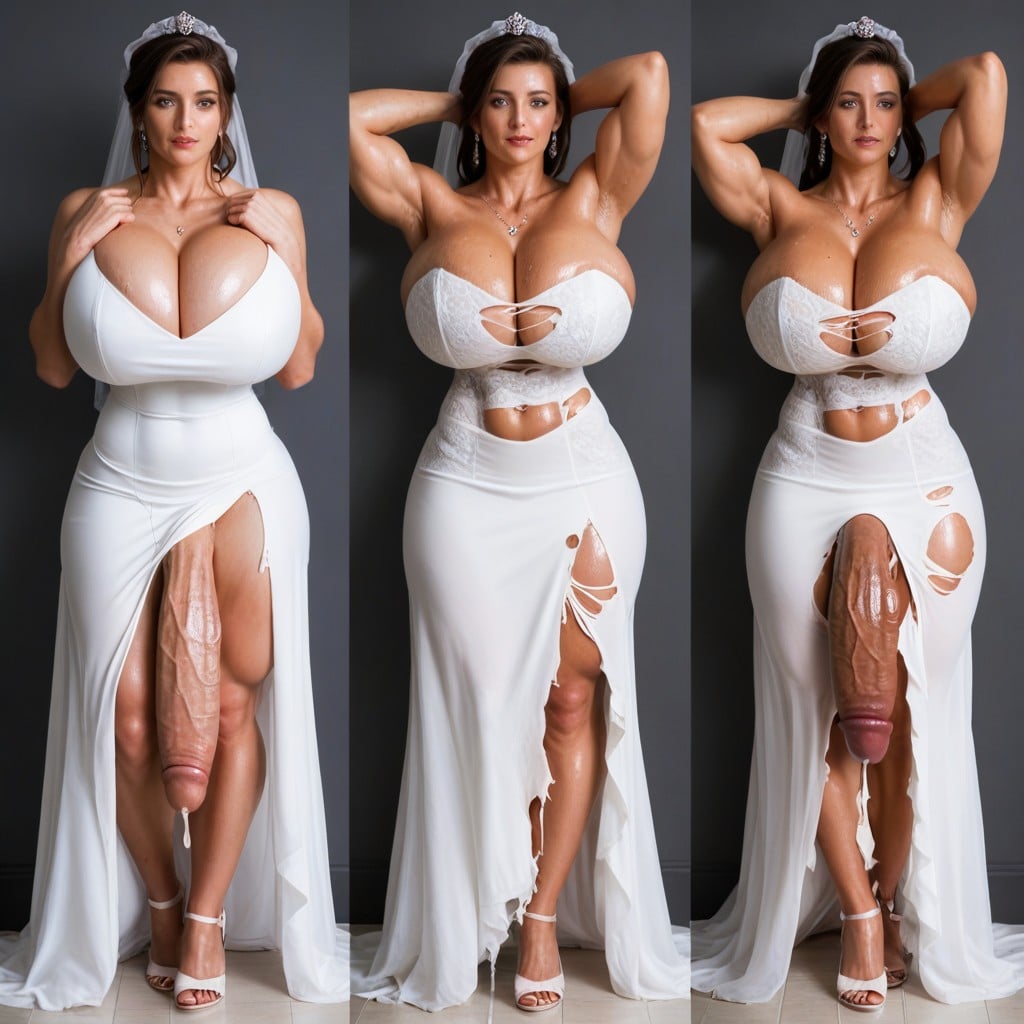 Bridal Veil, Fully Clothed, Bedroom Shemale AI Porn