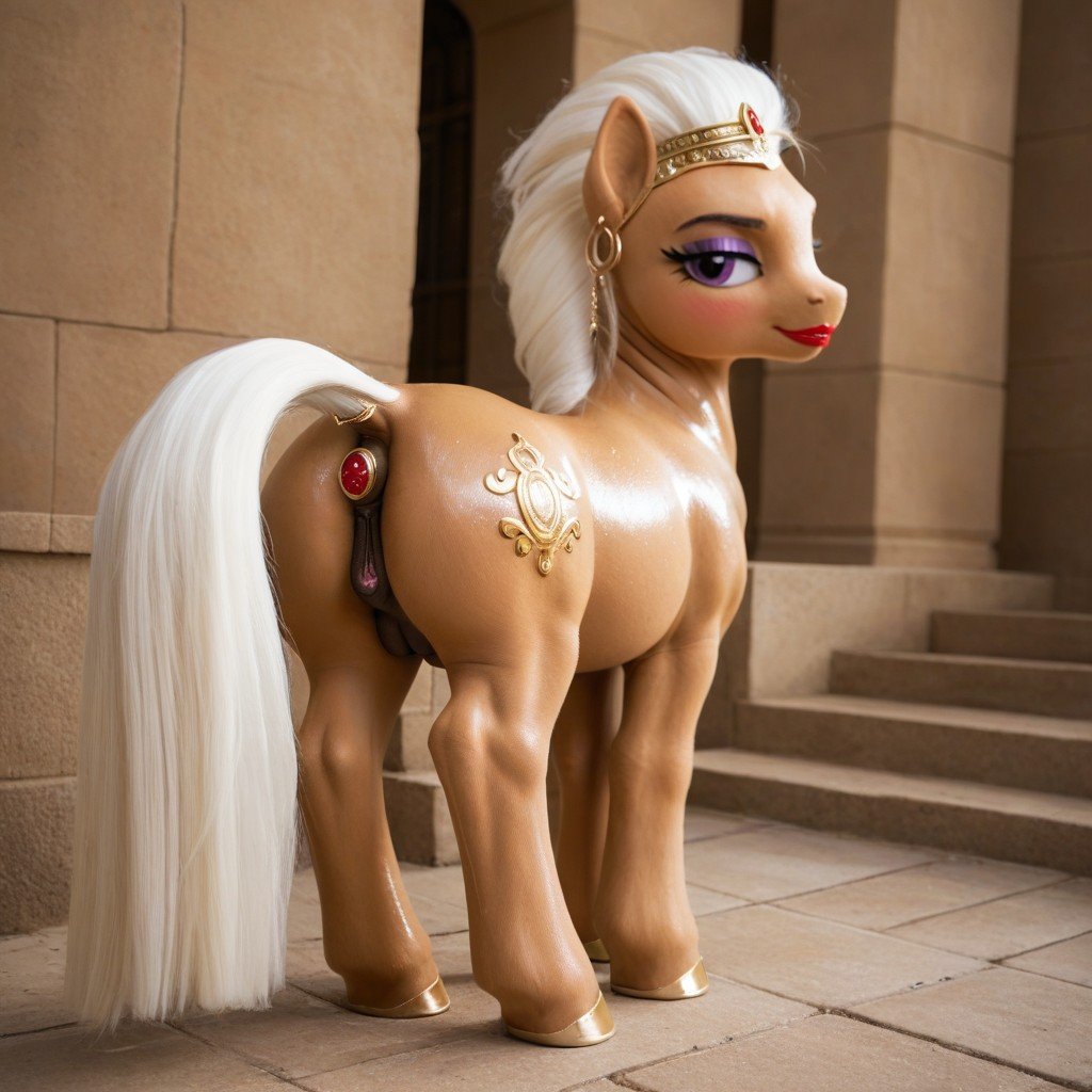 Toga, Pony Wearing Toga, Elegant Pony Travesti IA Pornô