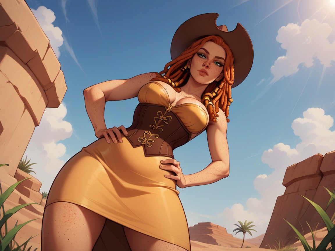 From Behind View, Medium Breast, Round Ass AI Porn