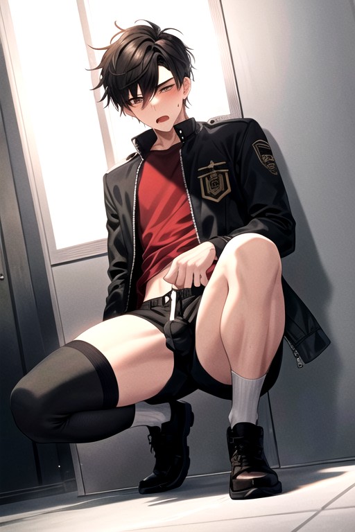 Brown Hair, Restraints, Yaoi AI Gay Porn