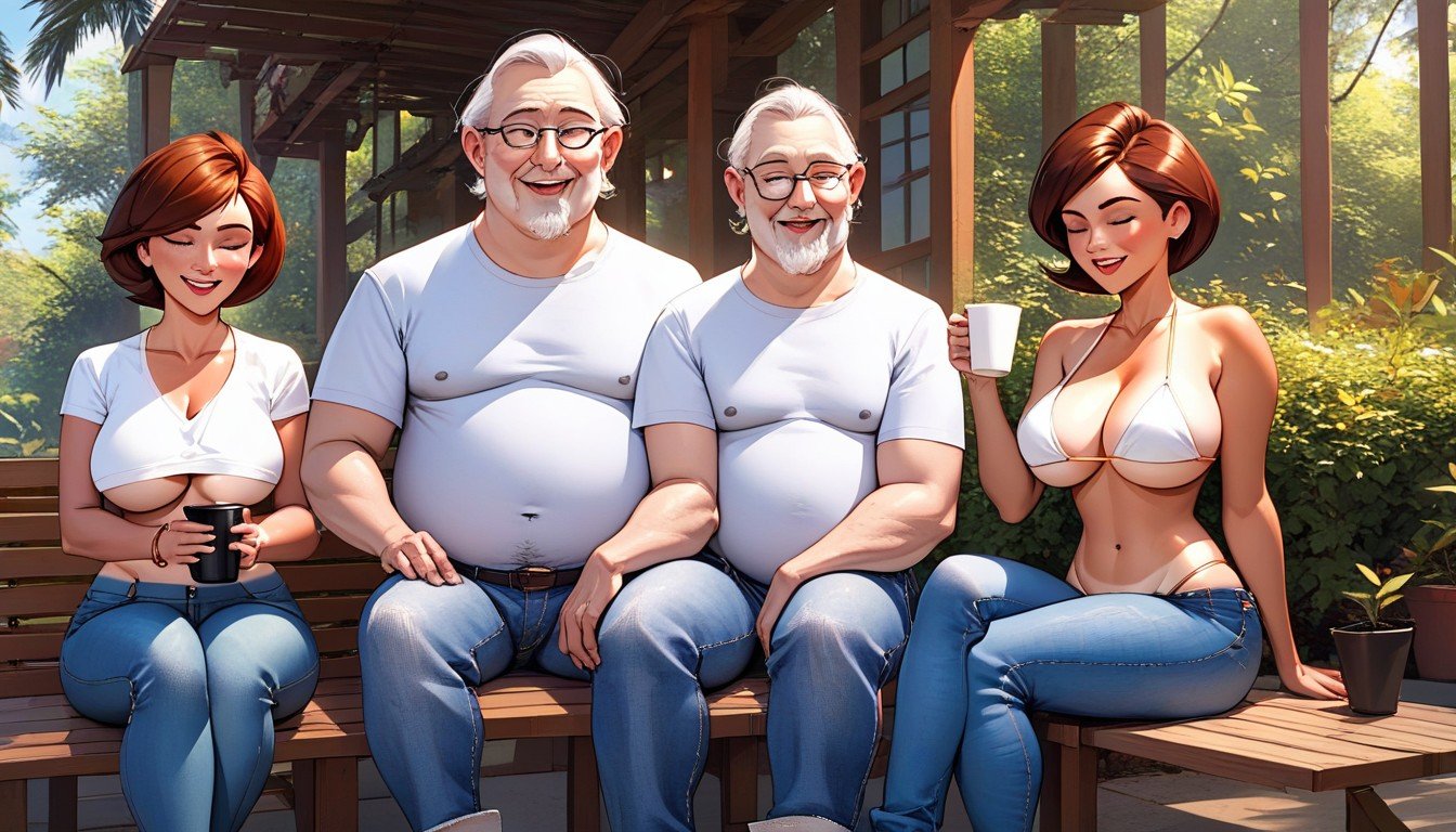 Fat Man, Tan Skin, Helen Parr In Oversized JeansPorno IA Furry