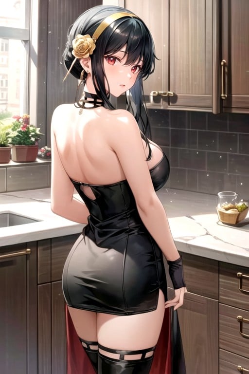 In The Kitchen, Pov Back Ans Side, Yor Forger (spy X Family) Shemale AI Porn