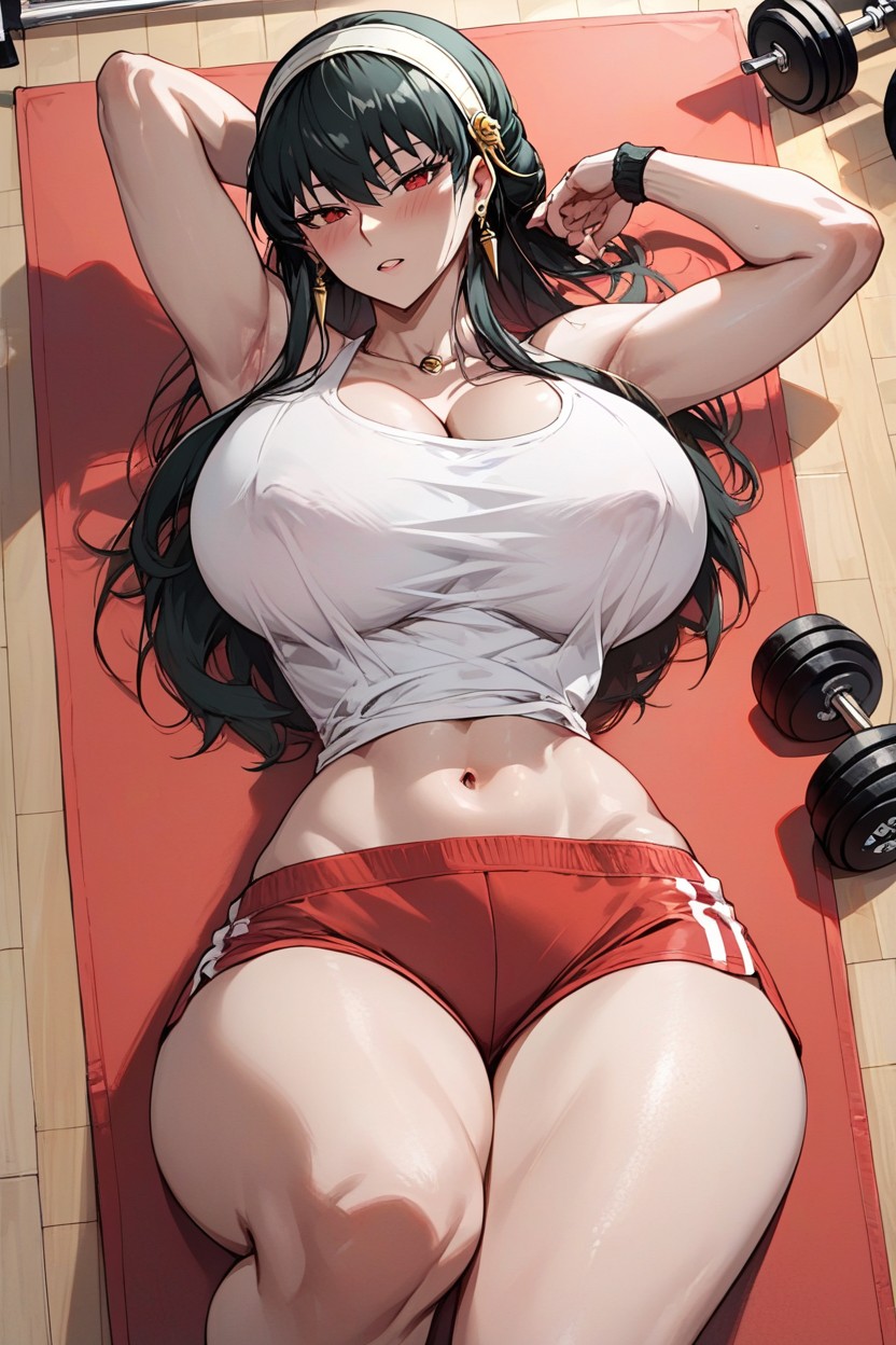 Black S, Massive Breasts, Thick ThighsPorno IA Hentai