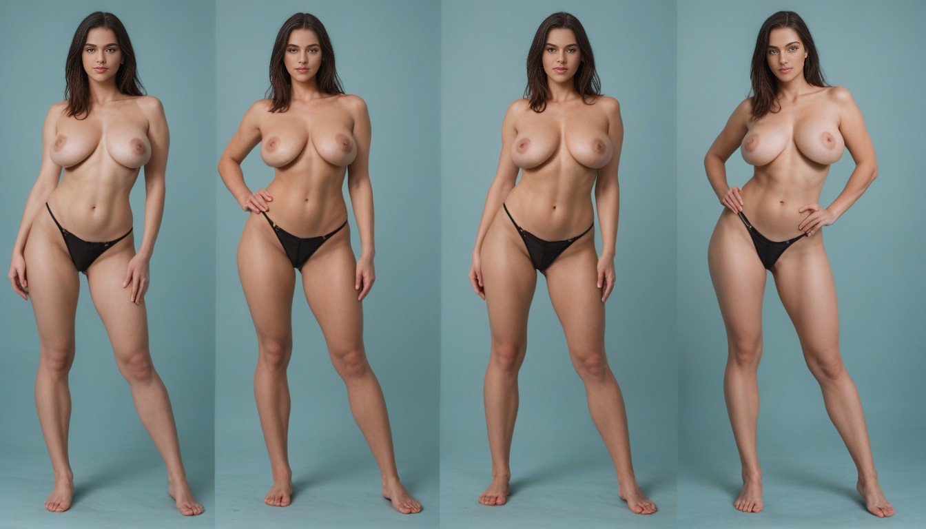 Coxas Grossas, Várias Visões, Photorealistic Pornografia peluda com IA