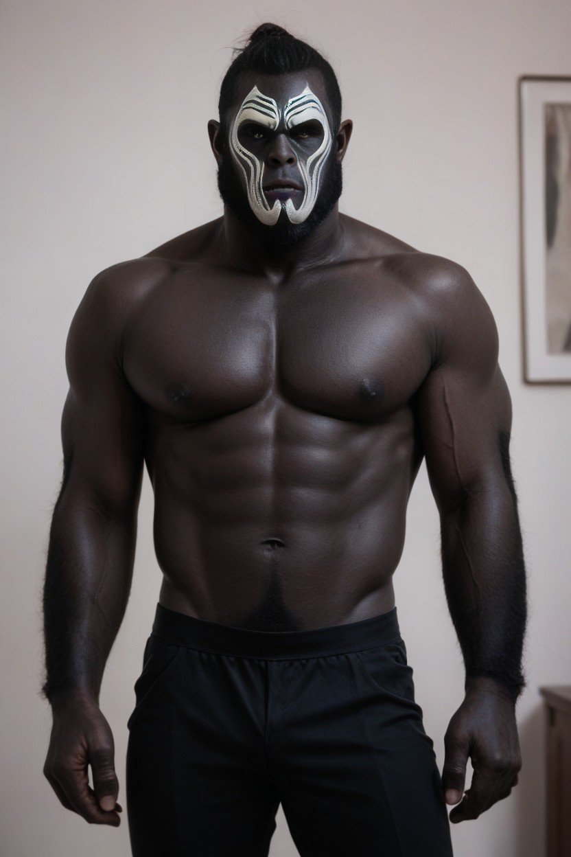 Gorilla Mask Travesti IA Pornô