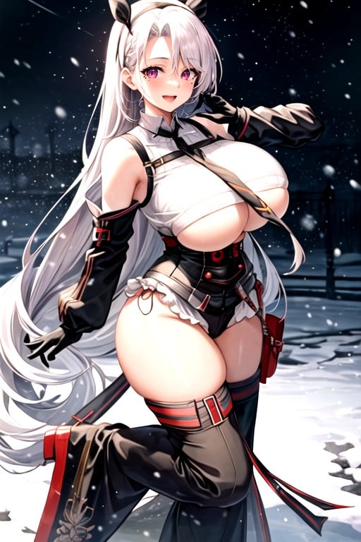 Snowing, Medium Ass, 1 Person Hentai AI Porn