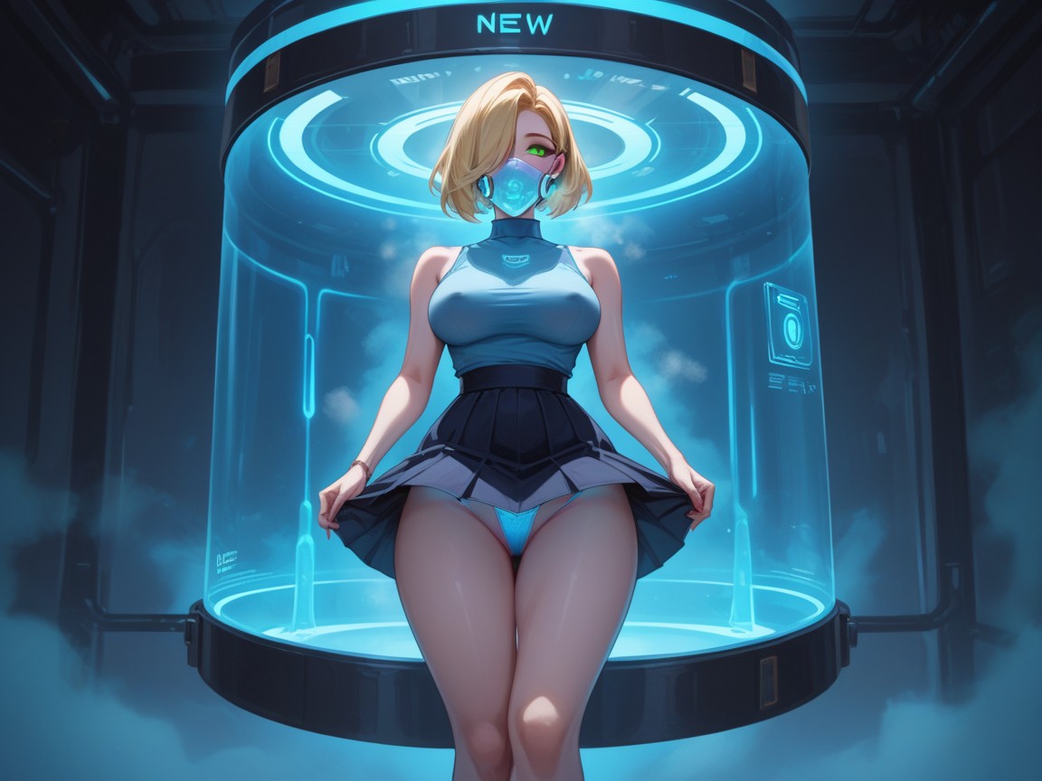 Frame, Nsfw, Hair Covering Eye Hentai AI Porn