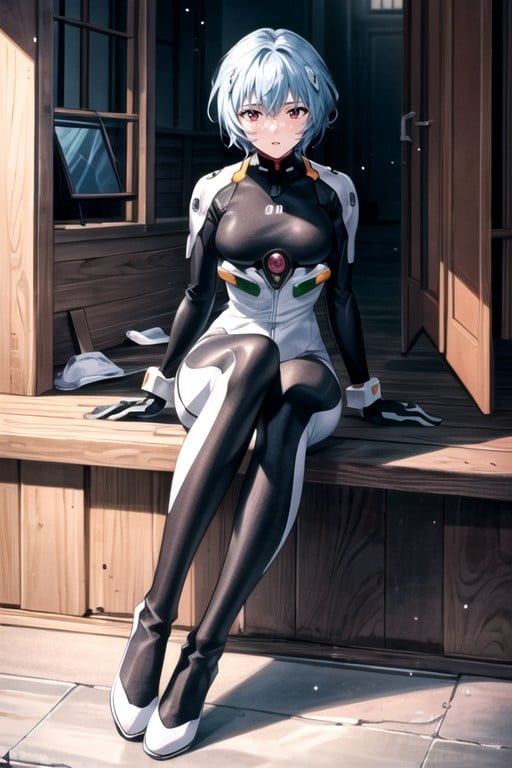 Ayanami Rei (evangelion), Curly, 2 People AI Porn