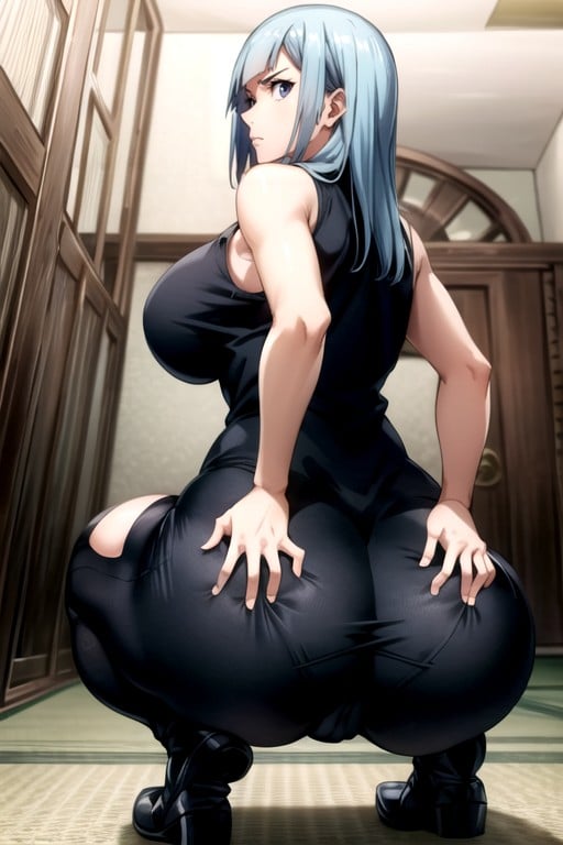 Sexy Curvy, Highly Detailed, 深蹲AI黄漫