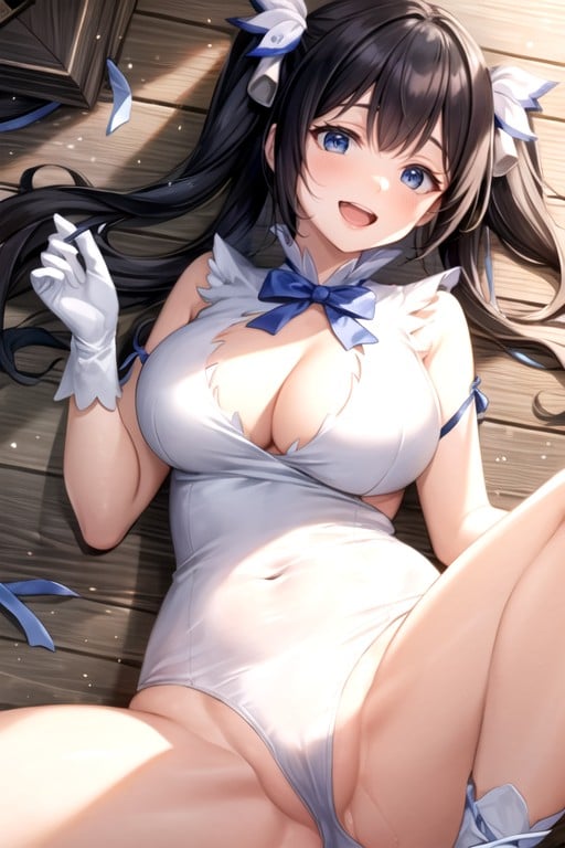 Yeux Bleus, Épais, MignonPorno IA Hentai