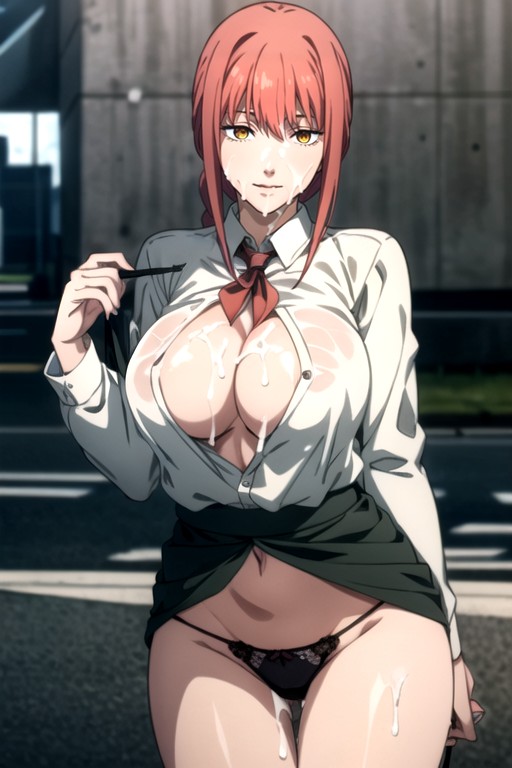 Skinny, Makima (chainsaw Man), Small Breast AI Porn