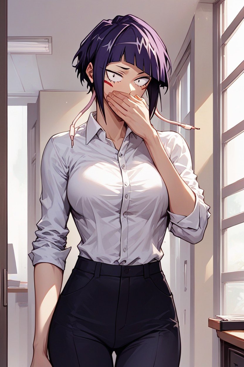 Kyoka Jiro From My Hero Academia, Office Pants, Detailed FacePorno IA