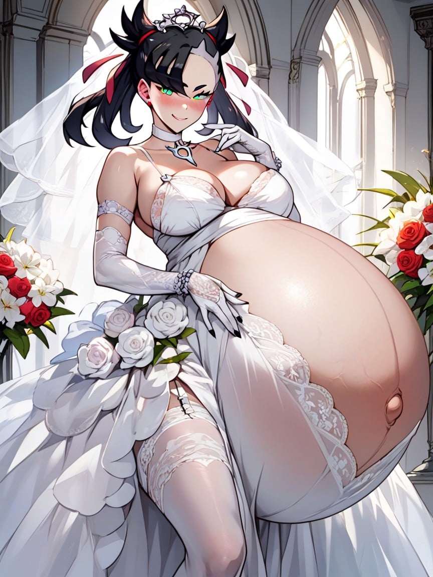 Vestido De Casamento, Marnie From Pokemon, Bunda Enorme Pornografia de IA