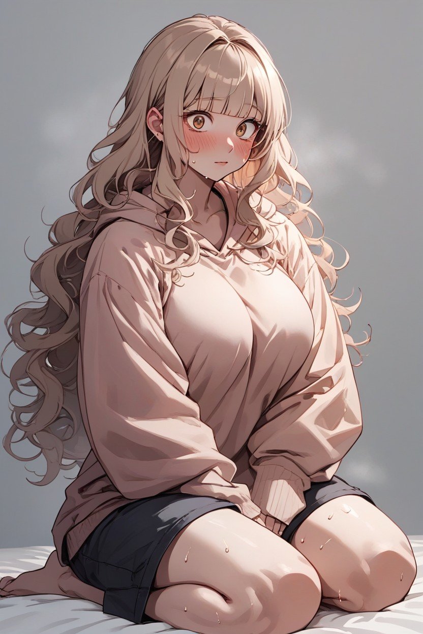 苹果型, Wavy Hair, SweatyAI黄漫