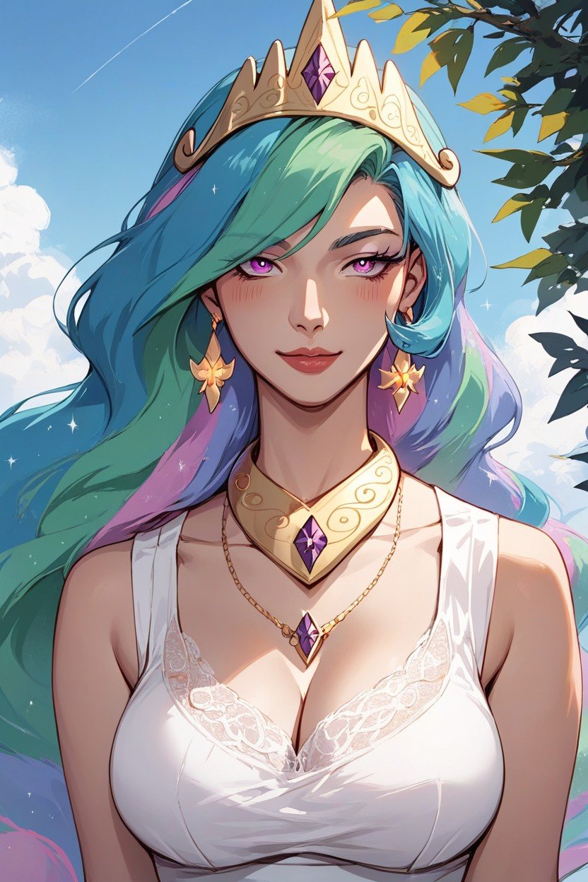 Princess Celestia From My Pony, HumanizedPorno IA Furry