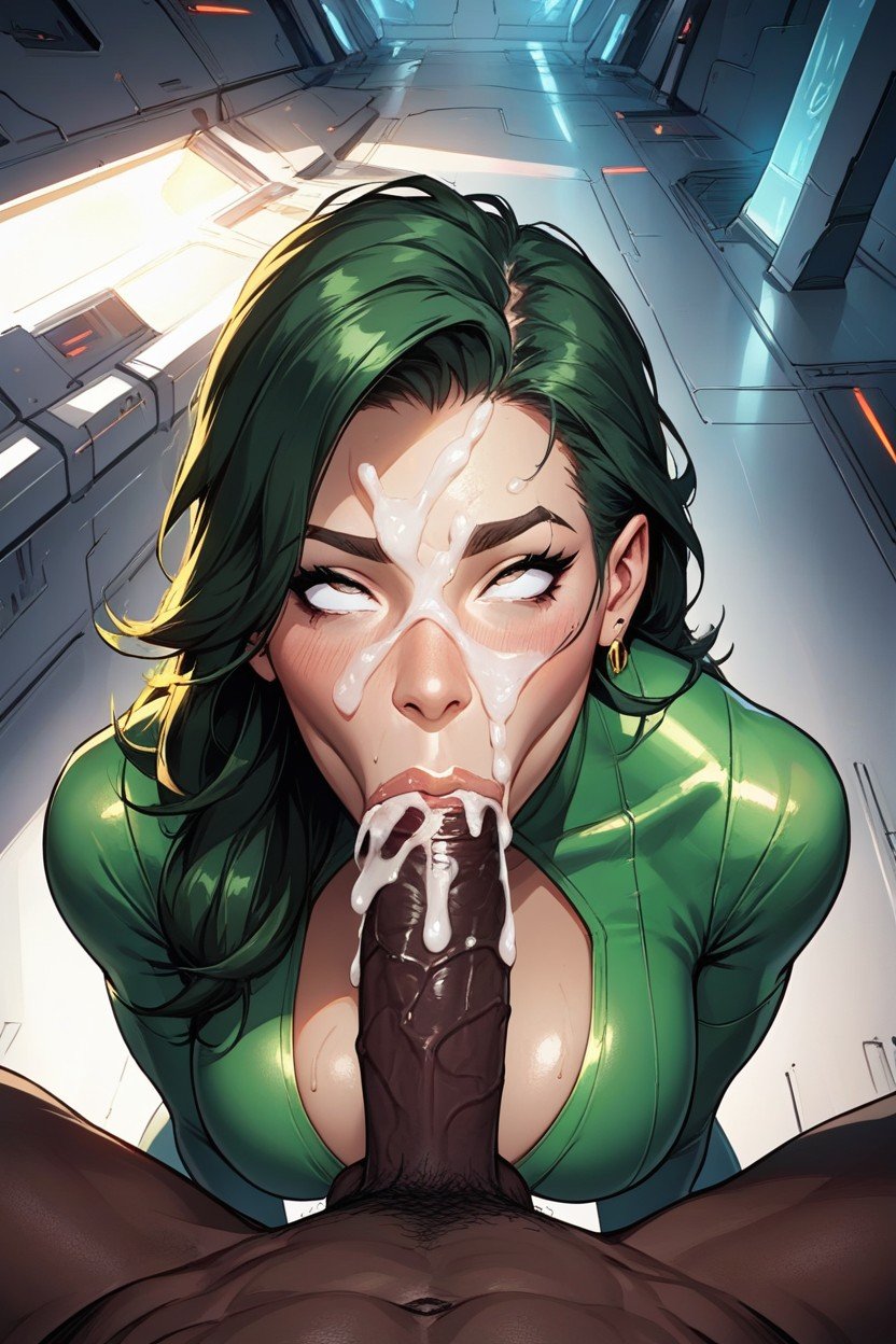 Spaceship, Huge Black Cock, She-hulk From Marvel Furry AI Porn