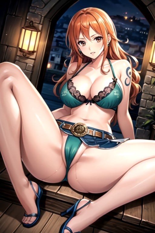 Nami (one Piece), Lingerie, 20s Shemale AI Porn