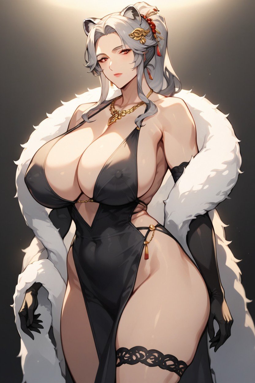 Drooping Chest, Big Thighs, Ponytail HairstylesPorno IA Hentai