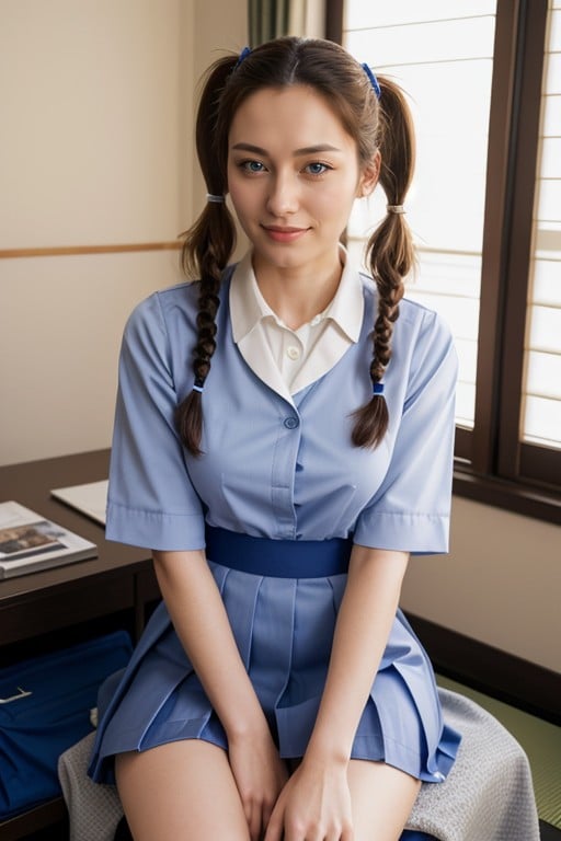 Pretty Face, School Uniform, Skinny Furry AI Porn