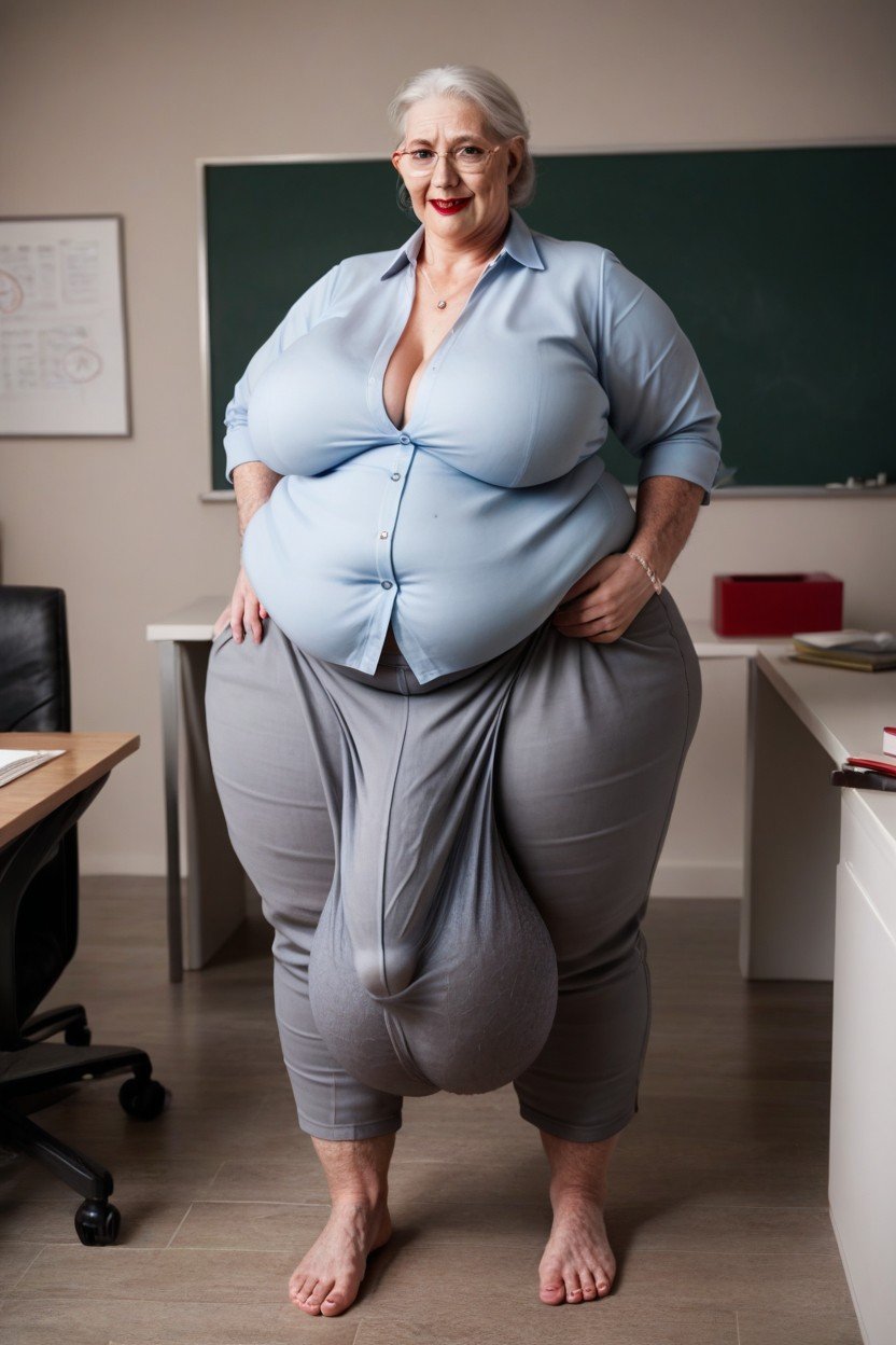 Dark Grey Background, Straight, Teacher Shemale AI Porn