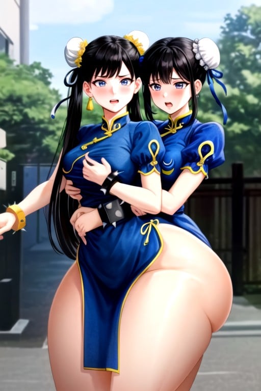 Extremadamente Pesado En La Parte Inferior, Ssbbw, Chun Li (street Fighter)Porno AI