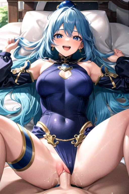 Missionário, Aqua (konosuba), Bunda Pequena Travesti IA Pornô