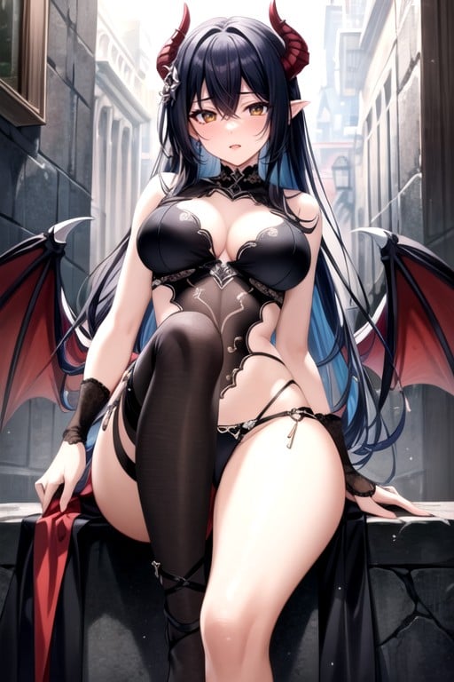 Succubus Demon Sexy Demon FootjobPorno AI