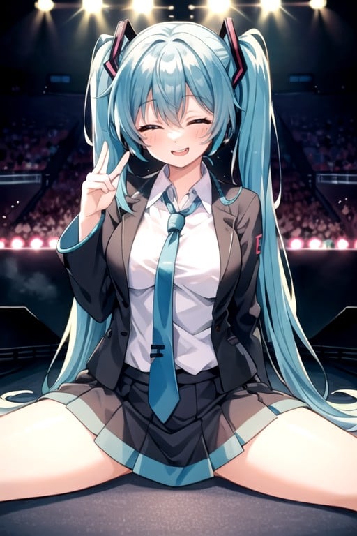 Desabotonado, Hatsune Miku, TiernaPorno AI