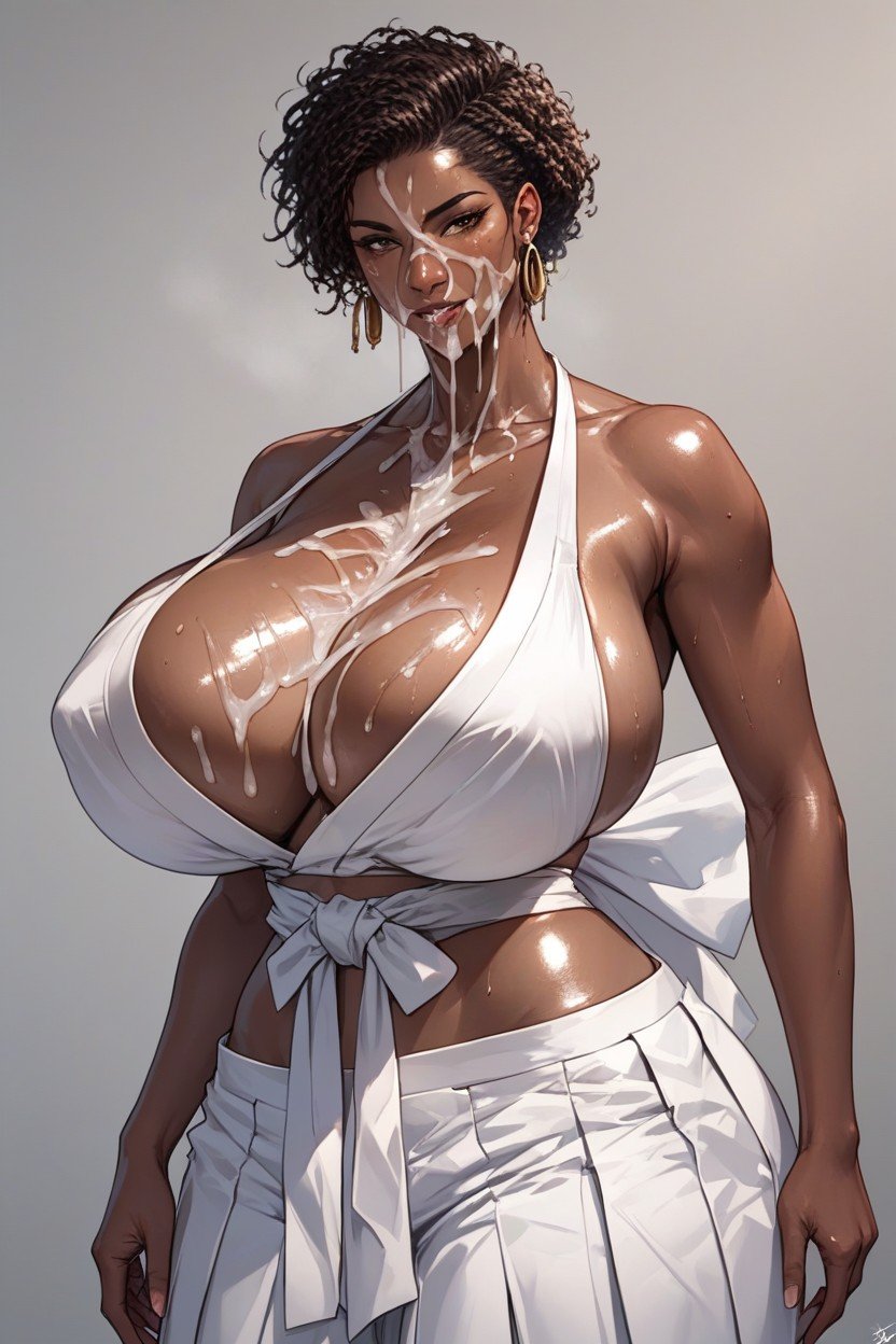 Busty African, Hakama, Bursting BreastsAI黃片