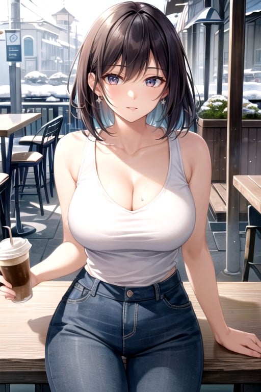 30+, Pixie Cut, Cafe Hentai AI Porn