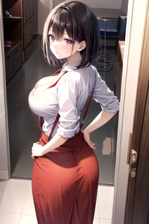 Human Toilet, Rounded Ass, Office ShirtPorno AI