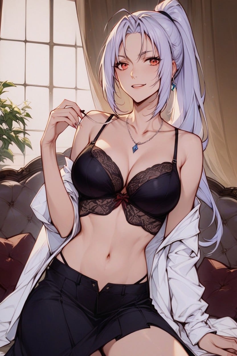 Velgrynd teasing with a suggestive look