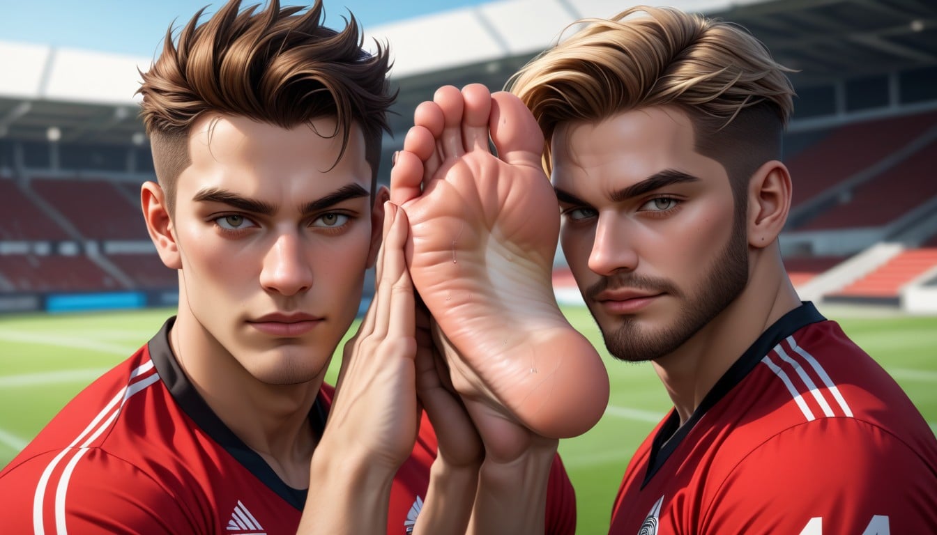 Stubble Beard, High Resolution, Steamy Soles AI Gay Porn