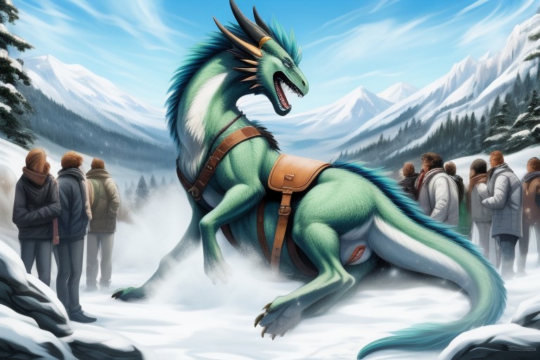 Mountains, Crying, Screaming Furry AI Porn