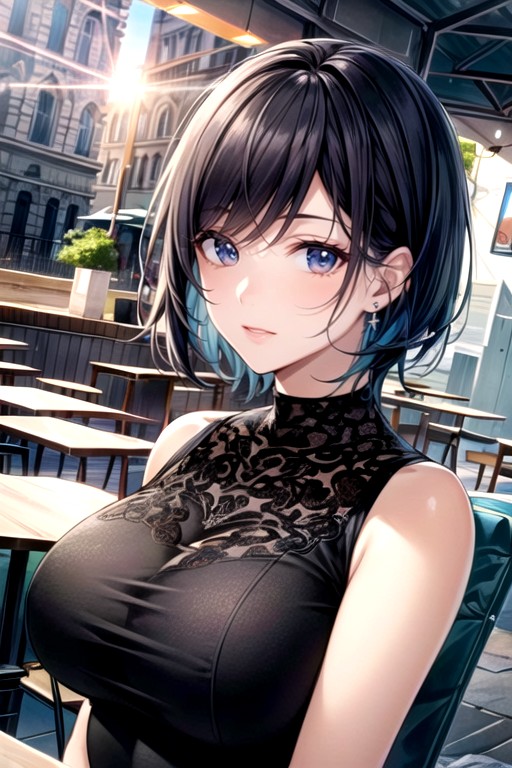 Tank Top, Cafe, Ultra Detailed Shemale AI Porn