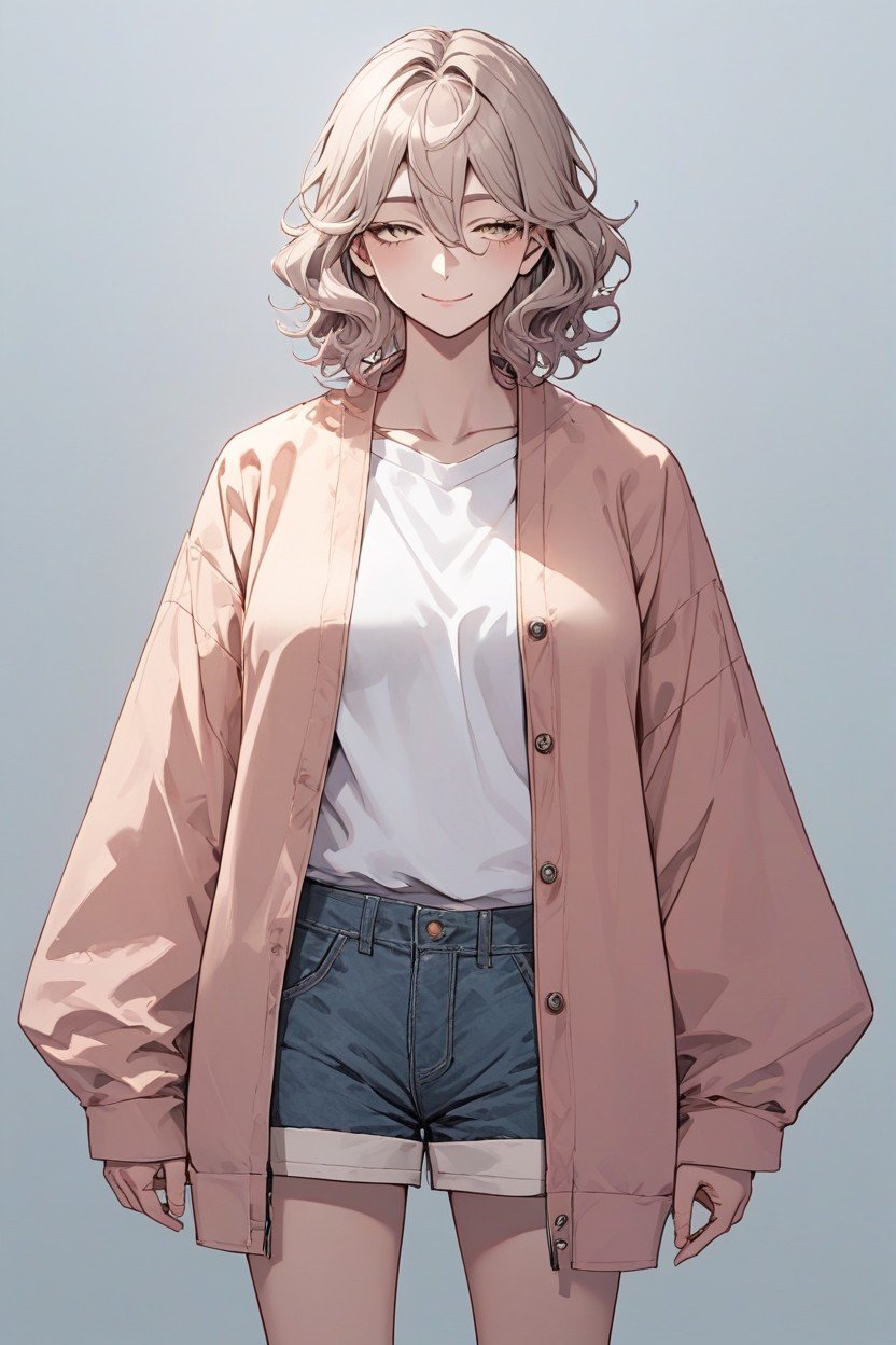 Half Closed Eyes, Oversized Jacket, WomanPorno AI Hentai