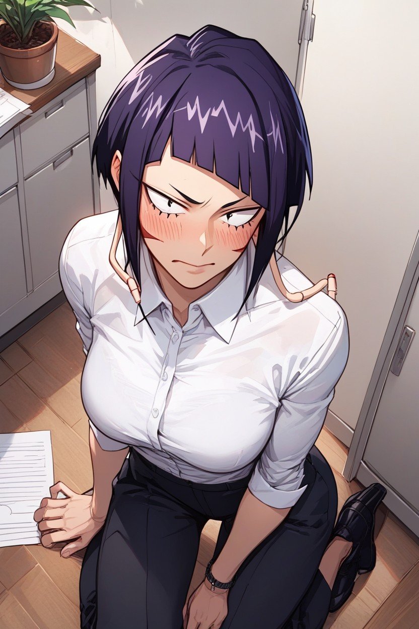 Office Shirt, Cute, Detailed Face Hentai AI Porn