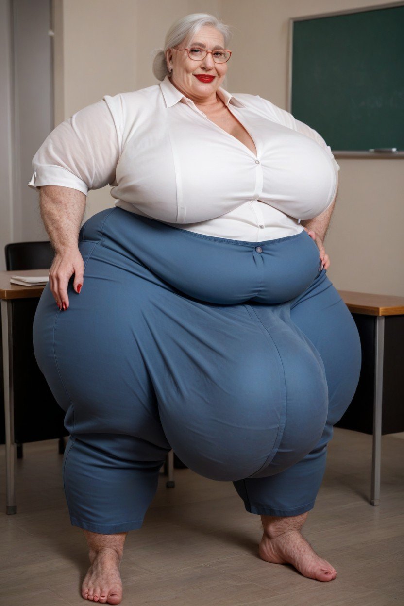 Big Belly, Teacher, Full Body Shemale AI Porn