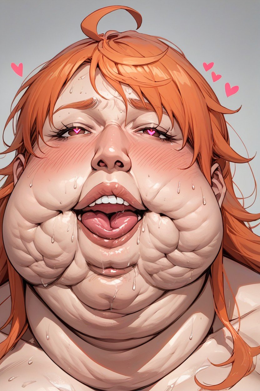 Face Close Up, 汗だく, Fat BlobファーリーAIポルノ