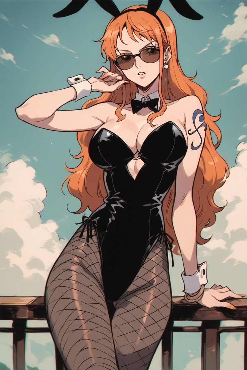 Playboy Bunny, Nami From One Piece, Sunglasses AI Gay Porn