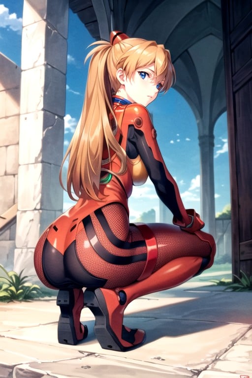 Agachada, Asuka (evangelion), Vagina De LadoPorno IA de transexuales