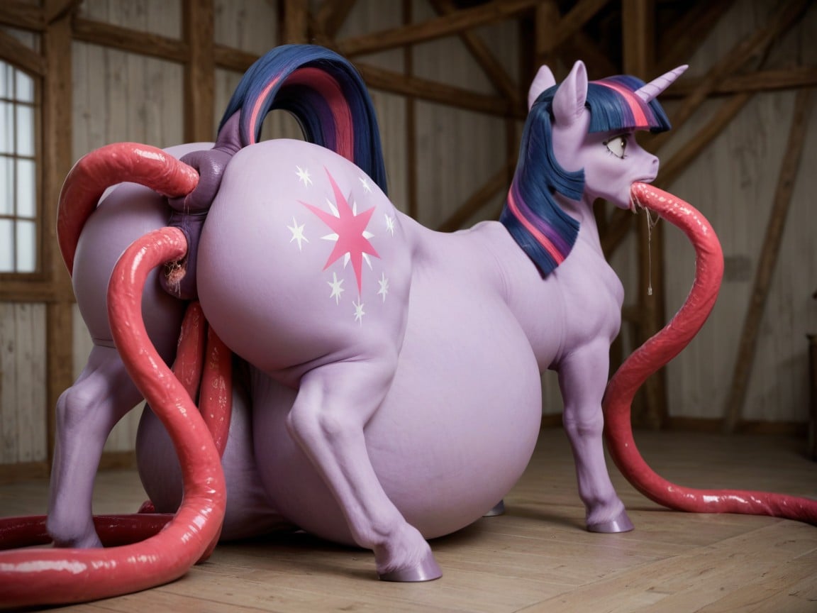 Fangs Pony, My Ponytwilight Sparkle, My Ponytwilight Sparkle Travesti IA Pornô