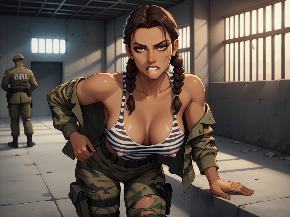 Pigtails, Prison, Width AI Porn
