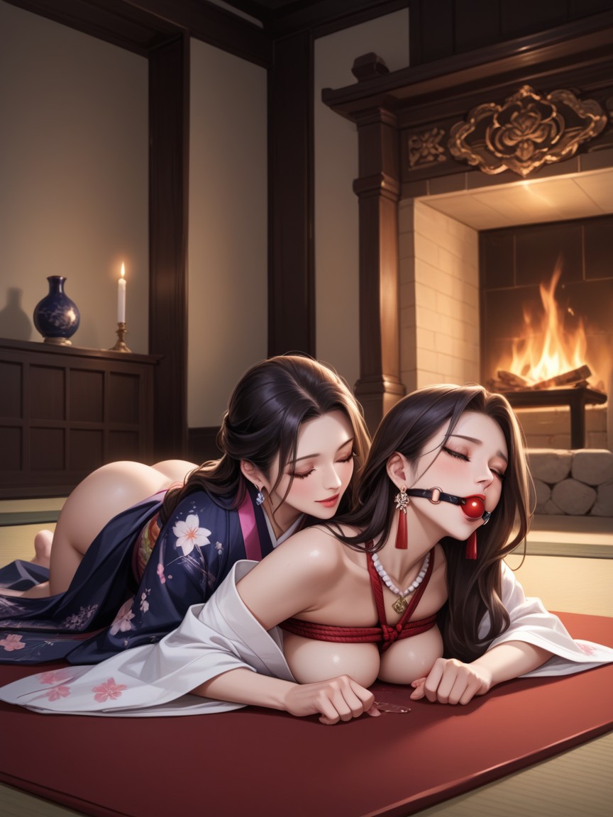 High Resolution, Pubic Hair, Earrings Hentai AI Porn