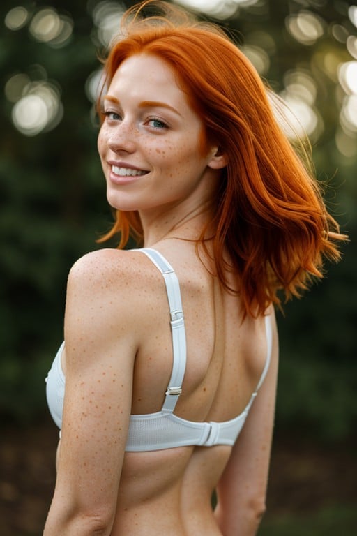 Fit, Backlit, Freckles Shemale AI Porn