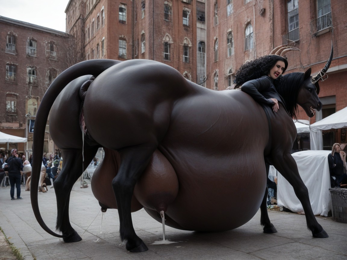 Hyper Nipples, Hyper Enlarged Big Butt, Dark Skin AI Porn