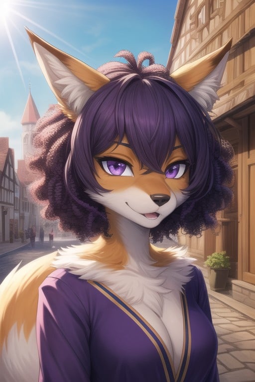 Ojos Rorados, Afro, CosplayPorno AI Furry