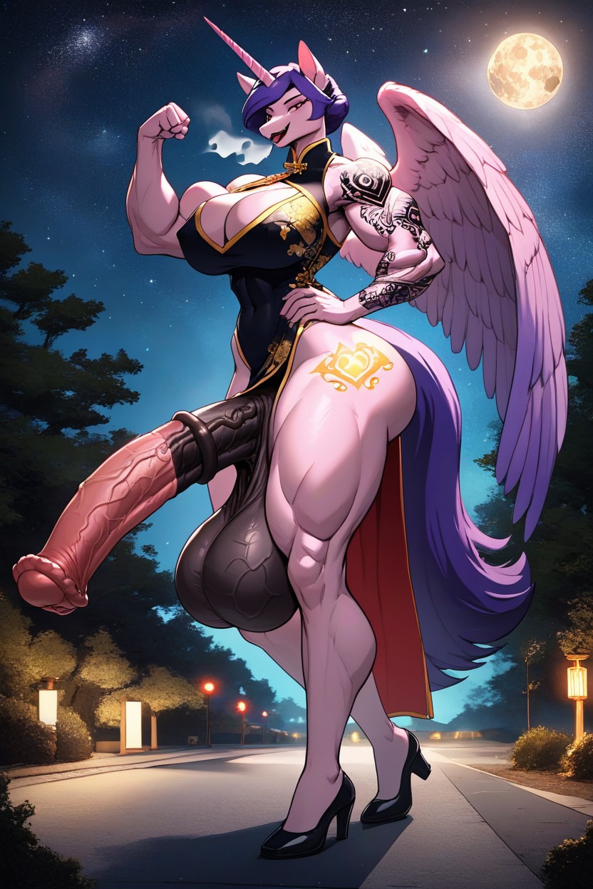 Cleavage, Space, Electric Powers On Penis Furry AI Porn